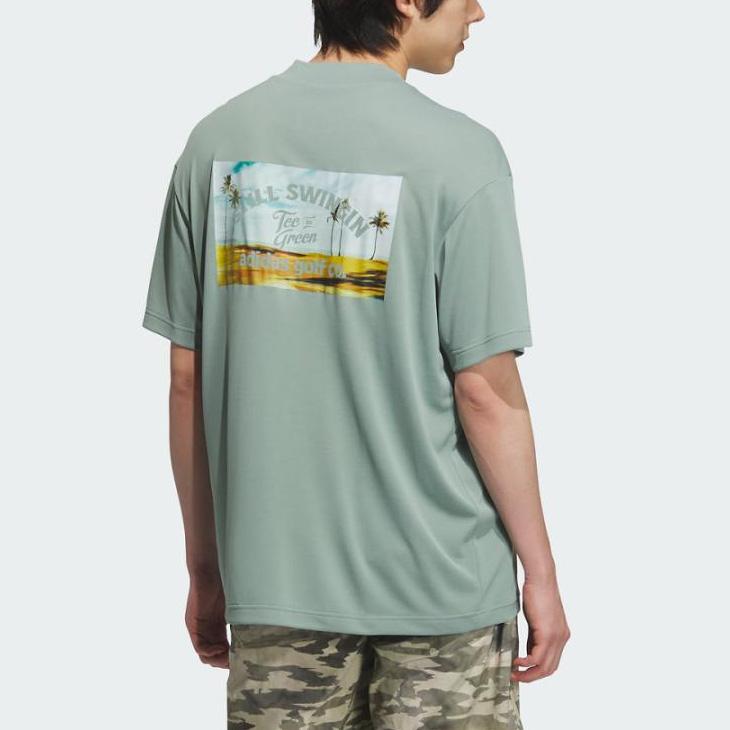 adidas アディダス 半袖 モックネックシャツ メンズ ゴルフウェア GOLF