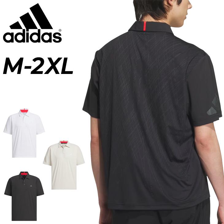 adidas - 【adidas GOLF/アディダス】COOL 吸汗速乾 半袖ポロシャツ・L・黒 adidas アディダス 半袖 ゴルフポロシャツ メンズ ゴルフウェア