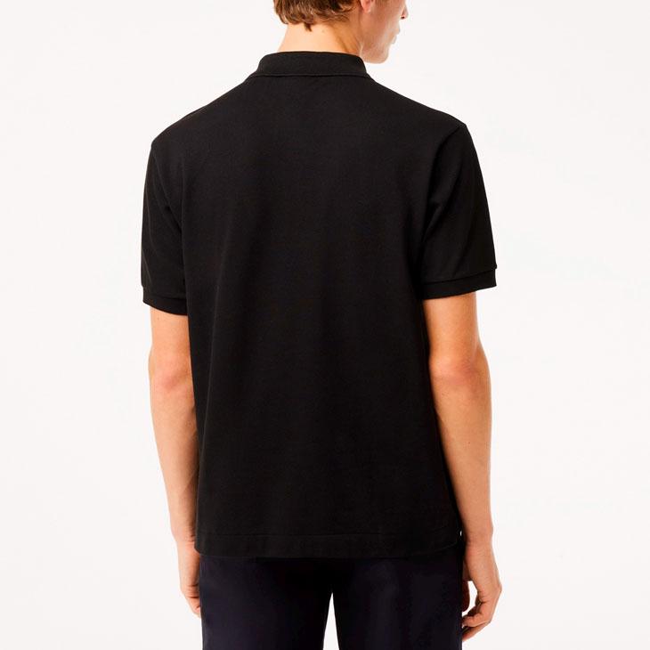COMME des GARCONS LACOSTE 半袖ポロシャツ メンズ 黒 Comme des Garçons SHIRT x Lacoste Logo Patch Polo Shirt en Black