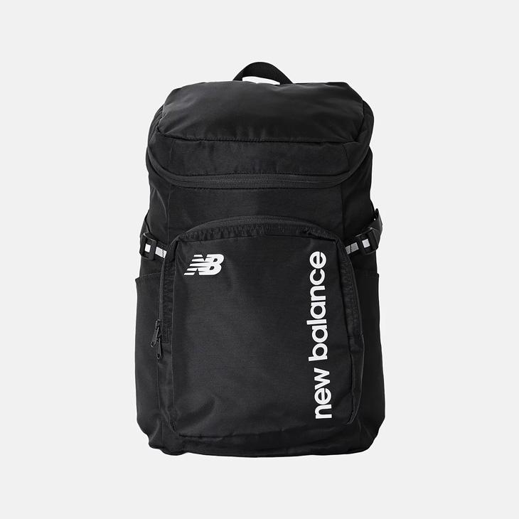 ニューバランス リュックサック 30L ユニセックス バック Newbalance トップローディング バックパック メンズ レディース 鞄 スポーツバッグ スクエア型 スポーティ  通勤 通学 普段使い ブラック/ホワイト ブランド かばん/LAB55616-BKW New Balance（ニューバランス） リュックサック 30L ユニセックス
