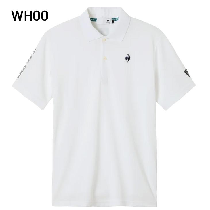   GOLF 半袖ポロLL ホワイト 新品タグ付き le coq sportif（ルコックスポルティフ） ルコック 地柄 半袖