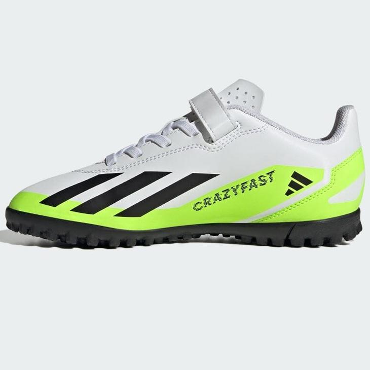 アディダス キッズ ジュニア サッカーシューズ ターフ用 adidas 子供用 17-23cm X CRAZYFAST.4 HOOK-AND-LOOP TF JUNIOR フットボール ベルトタイプ /LYR08｜apworld｜04