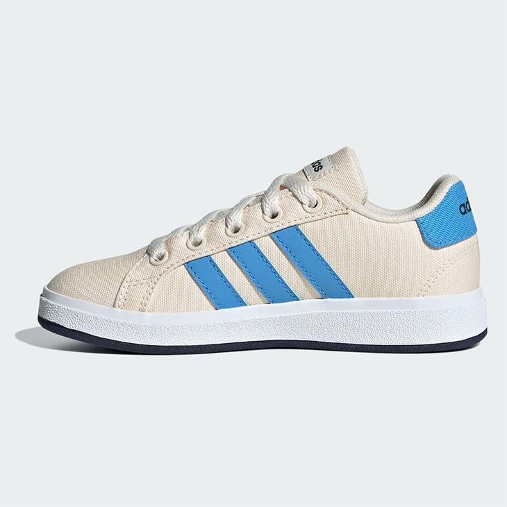 アディダス スニーカー キッズ ジュニア adidas GRAND COURT 2.0 K 20-25cm 子供靴 キッズシューズ スポーティ カジュアル キャンバスシューズ ひも靴 /MCS45｜apworld｜04