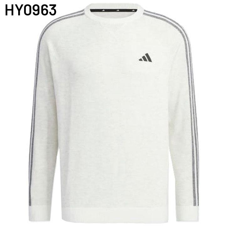 adidas ゴルフウェア　ニット生地 adidas（アディダス） メンズ 長袖セーター ニット ゴルフウェア