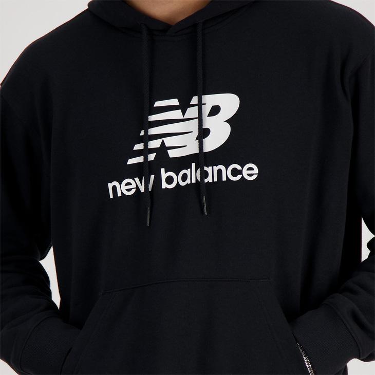 New Balance（ニューバランス） スウェット パーカー メンズ スタックドロゴ 長袖 フーディ プルオーバー 男性用 スエット ...