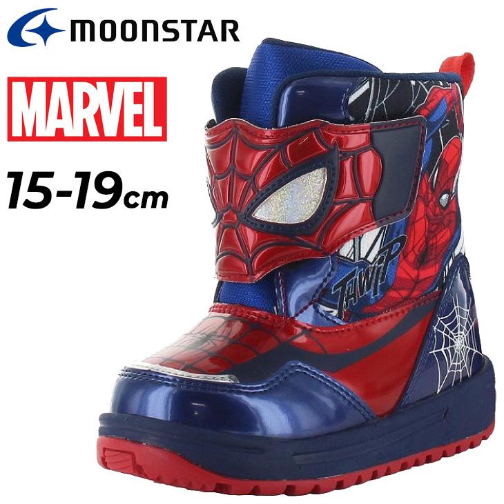 MoonStar マーベル スパイダーマン キッズ ウィンターブーツ