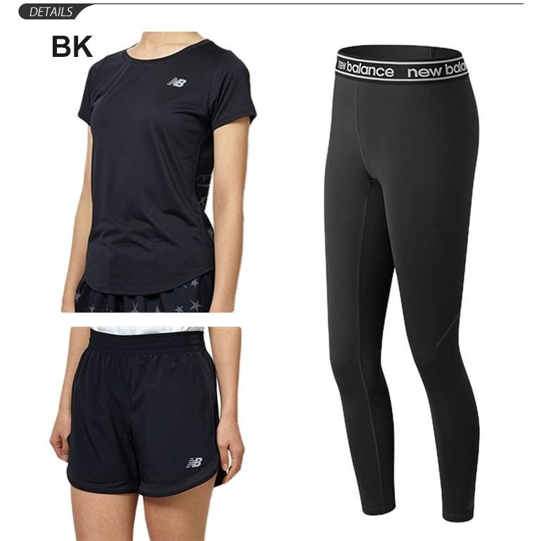ランニングウェア 3点セットレディース ニューバランス Newbalance 半袖tシャツ 5インチショーツ インナーなし ロングタイツ Nbset Q Apworld 通販 Paypayモール