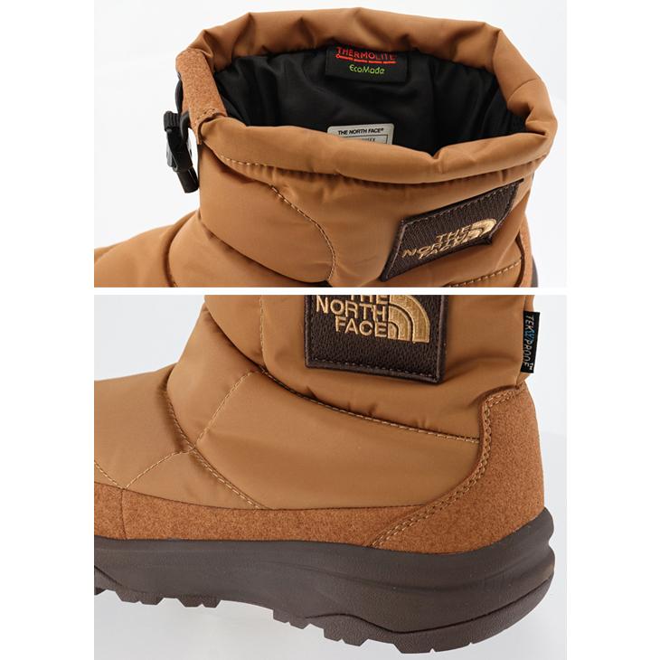 The North Face ブラウン ショートブーツ
サイズ　28㎝ THE NORTH FACE Nuptse Bootie Short POLARTEC / ザ・ノース