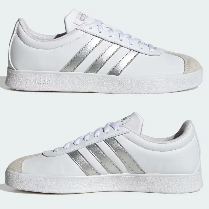 アディダス スニーカー レディースシューズ 靴 adidas VL コートベース｜ローカット コートスタイル コートシューズ スポーティ /NLF53【母の日】 | adidas | 10