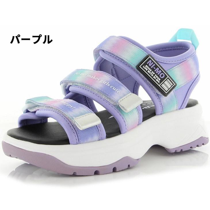 キッズサンダル 女の子 ジュニア 24cm 2e幅 子供靴 ムーンスター ニーモ Moonstar Ni Mo スポーツサンダル 厚底 ガールズ サマーシューズ 小学生 Nm J061 Nm J061 Apworld 通販 Yahoo ショッピング