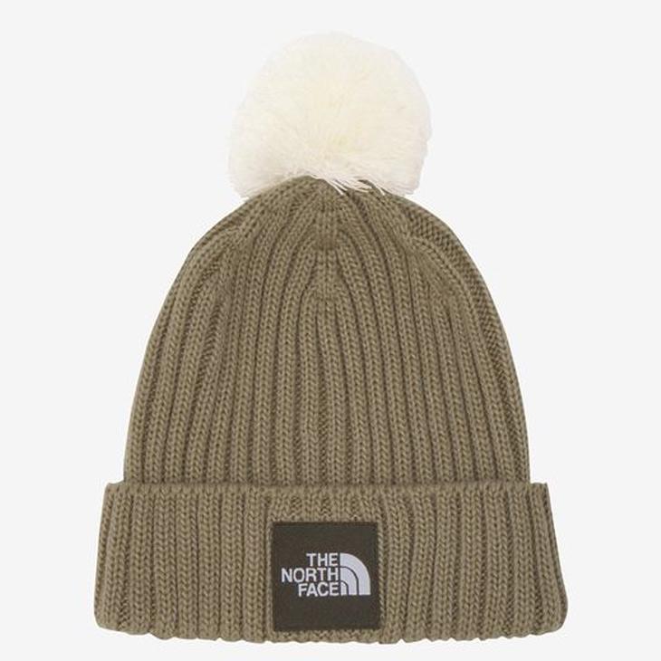 イヴサロモン　ポンポン　ニット　帽子　カーキ イヴサロモン ポンポン ニット 帽子 カーキ YVES SALOMON イヴサロモン