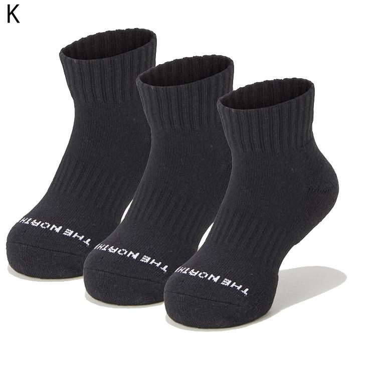 THE NORTH FACE ノースフェイス キッズ 靴下 ソックス 3足組
