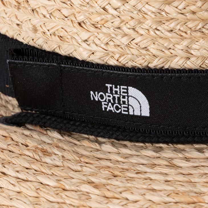 ノースフェイス THENORTHFACE ラフィア 麦わら帽子 フリー 美品 THE NORTH FACE ノースフェイス 帽子 レディース 麦わら帽子