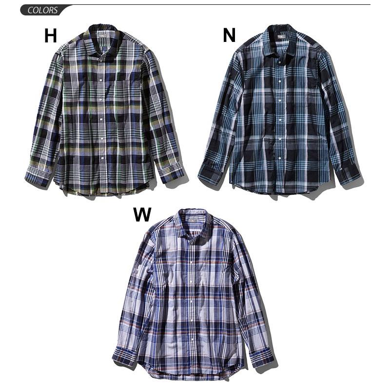 カジュアルシャツ 長袖 チャック柄 メンズ 男性用 ザノースフェイス THE NORTH FACE バハダネイチャーシャツ BAJADA SHIRT / NR11957｜apworld｜02