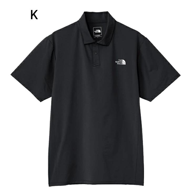 THE NORTH FACE 半袖ポロシャツ 黒 刺繍ロゴ メンズ 新品　2XL 大きいサイズ メンズ ノースフェイス 半袖 ポロシャツ ワンポイント