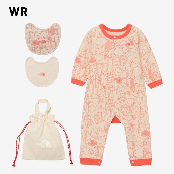 The North Face ベビー服セット 80 THE NORTH FACE 3点セット ノースフェイス ロンパース 2P ビブ