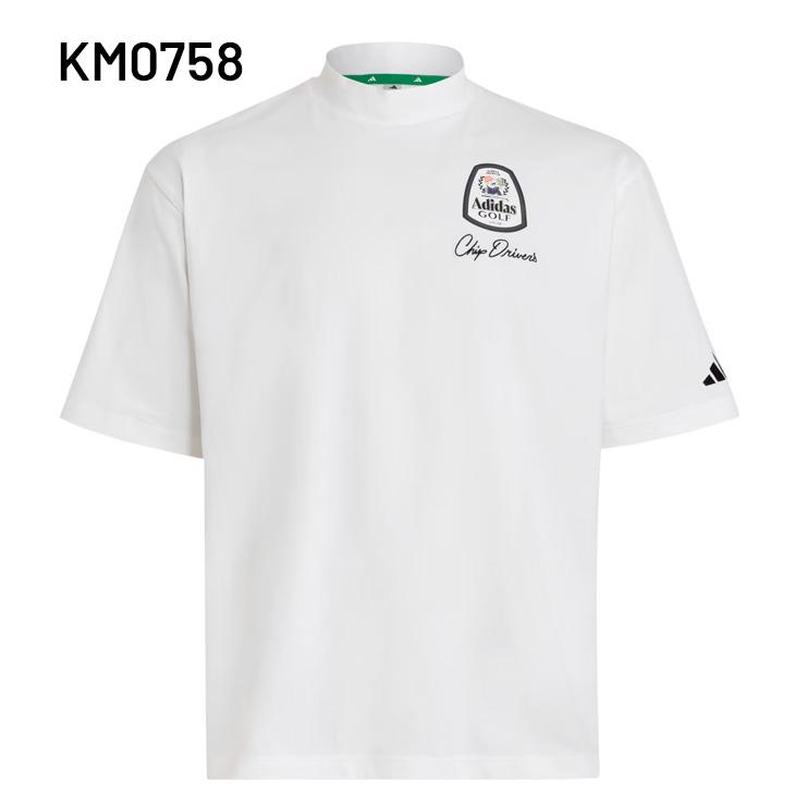 アディダス ゴルフ メンズ モックネック 半袖シャツ adidas golf CHIP バックグラフィック ゴルフシャツ 吸汗速乾 遮熱 ドライ モックシャツ /OGH74 | adidas | 01