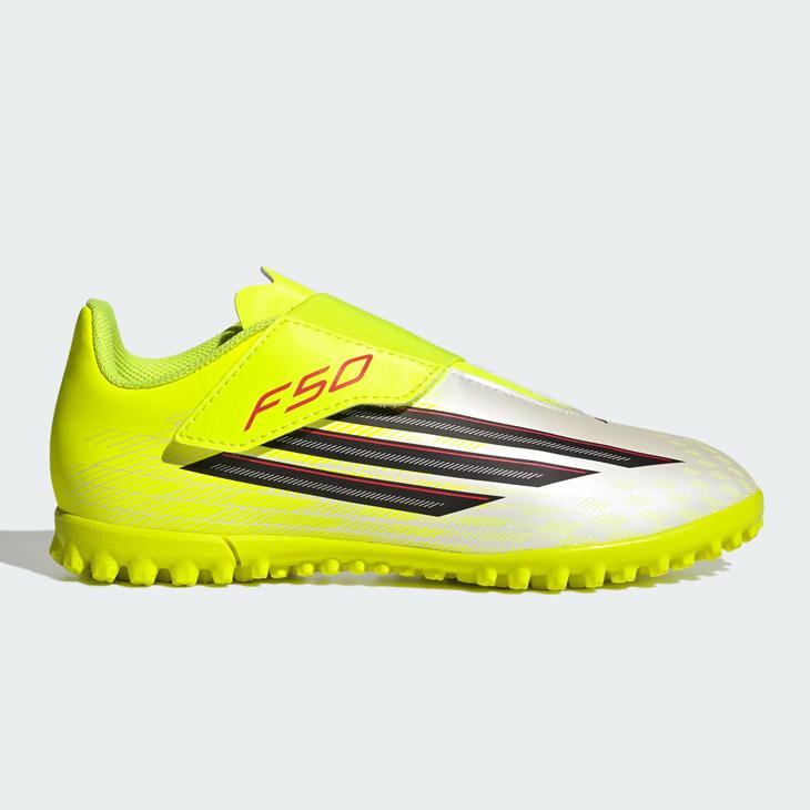 アディダス ジュニア キッズ サッカー トレーニングシューズ adidas F50 CLUB VEL TF J 17-23cm 子ども用 ターフシューズ 人工芝対応 面ファスナー /OOL68 | adidas | 06