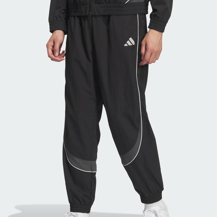 アディダス メンズ ロングパンツ ウィンドブレーカー adidas M VERBIAGE ウーブンパンツ 裏地なし ボトムス 男性 ルーズ ウィンドパンツ スポーティ /P4286の画像