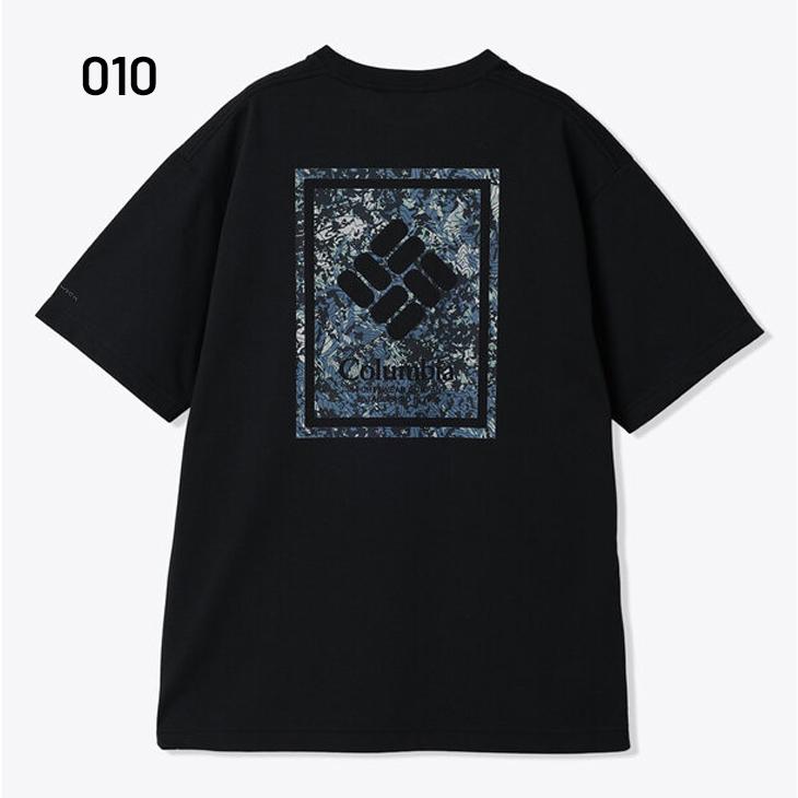 コロンビア 半袖 Tシャツ メンズ Columbia ヤハラフォレストグラフィックS/S TEE 男性 吸湿速乾 UPF50 UVケア 半そで 半袖シャツ コットン混 /PG5174 | Columbia | 01