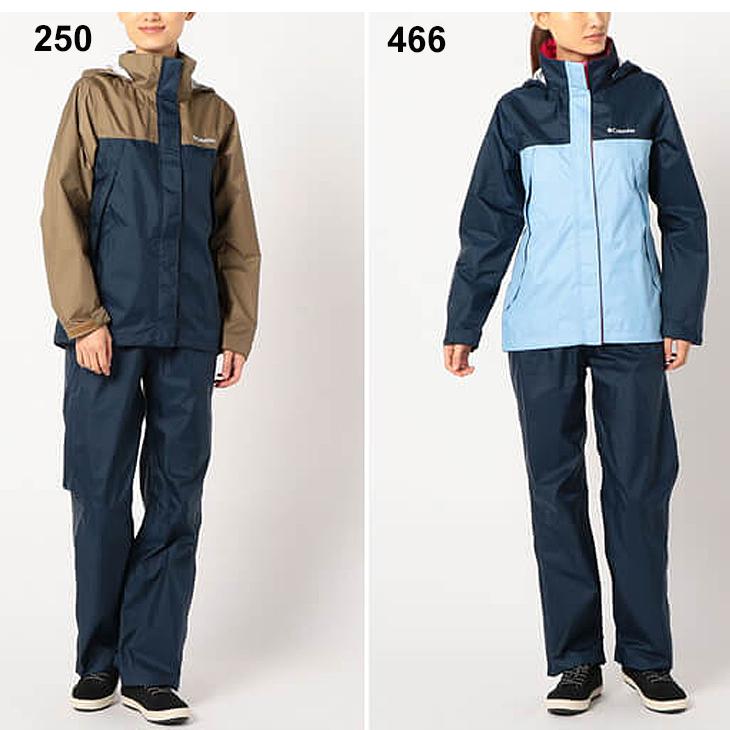 レインスーツ レディース レインウェア コロンビア Columbia シンプソンサンクチュアリー2 防水 ジャケット ロングパンツ 上下セット 女性 Pl0016 Apworld 通販 Paypayモール