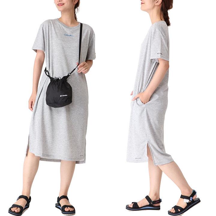 Columbia ワンピース 半袖 Tシャツワンピ レディース コロンビア 鈴木