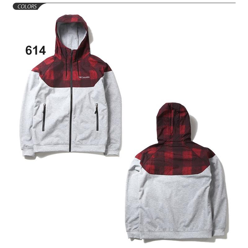 スウェット パーカー メンズ コロンビア Columbia ハインズパターンドフルジップフーディー アウトドアウェア スエット フーディ 防風 撥水 キャンプ Pm1571 Apworld 通販 Paypayモール