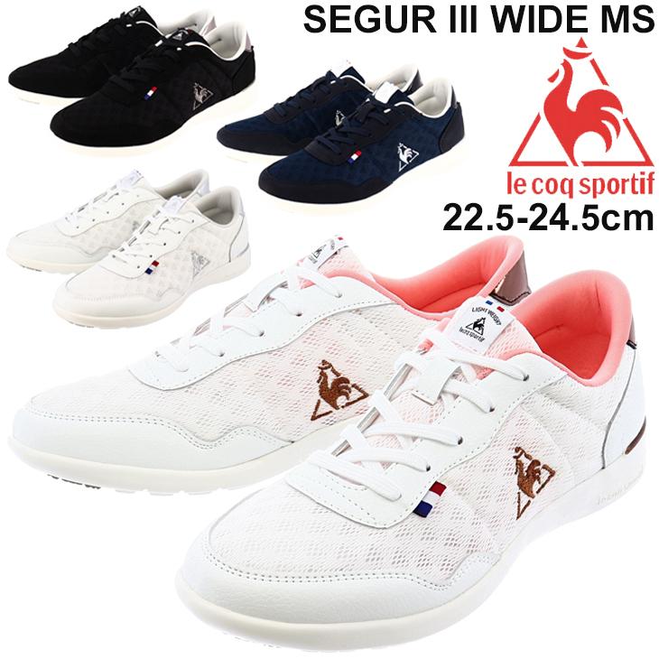 スニーカー レディース 薄底 シューズ 2e相当 ルコック Lecoqsportif セギュ ル 3 ワイド Ms ローカット 軽量 女性用 スポーティ カジュアル Ql3rjc36 Ql3rjc36 Apworld 通販 Yahoo ショッピング