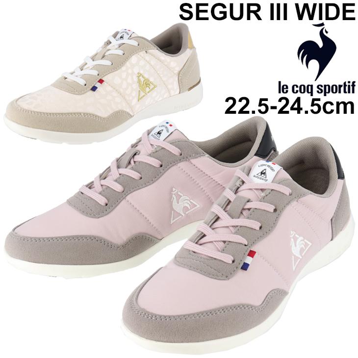 スニーカー レディース 薄底 シューズ ルコック Lecoqsportif Segur 3 Wide セギュール 3 ワイド ローカット 軽量 女性用 スポーティ カジュアル Ql3sjc10 Ql3sjc10 Apworld 通販 Yahoo ショッピング