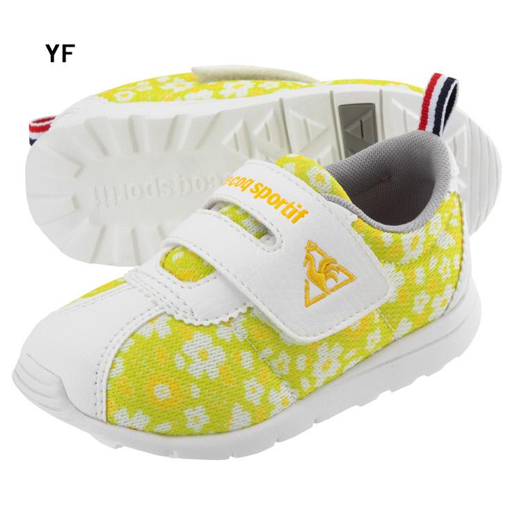 ベビーシューズ キッズ スニーカー 13-18.0cm 子供靴/ルコック le coq sportif モンペリエ 5 ART F/定番 子ども 男の子 女の子 幼児 メッシュ 花柄 /QL5TJC04｜apworld｜02