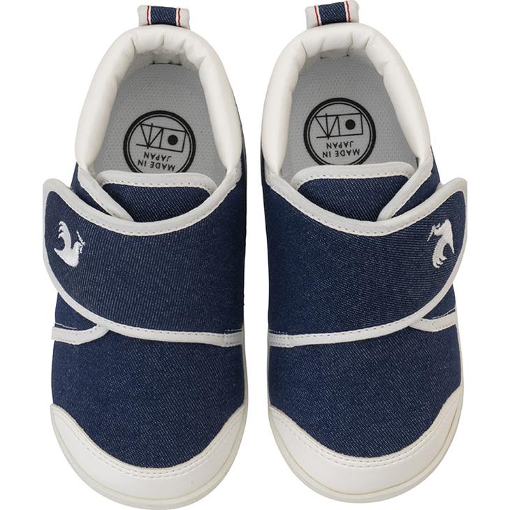 ルコック スニーカー ベビー キッズ 12-15cm 子供靴 le coq sportif LCS アルル デニム 日本製 ファーストシューズ ベビーシューズ 子ども 男の子 /QL5XJC00｜apworld｜08