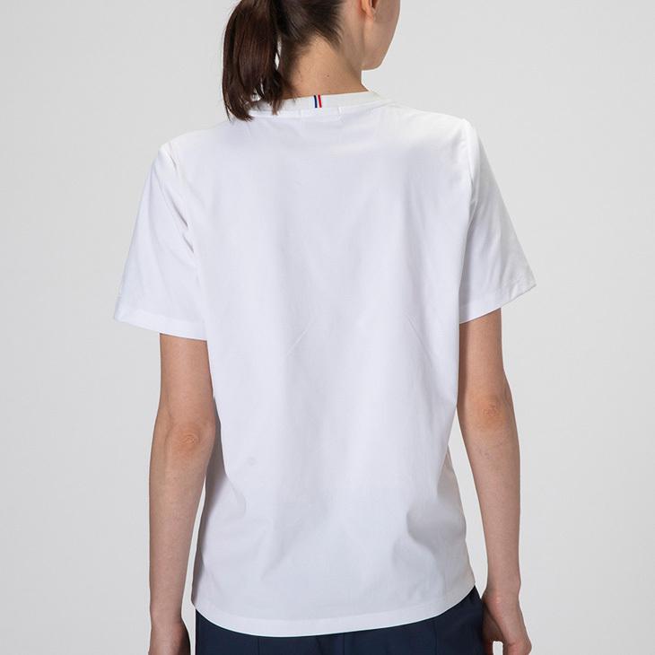 半袖 Tシャツ レディース 吸汗速乾 UPF50+ ルコック le coq sportif/スポーツウェア フィットネス 女性 クルーネック プリントT 普段使い トップス/QMWRJA02｜apworld｜09