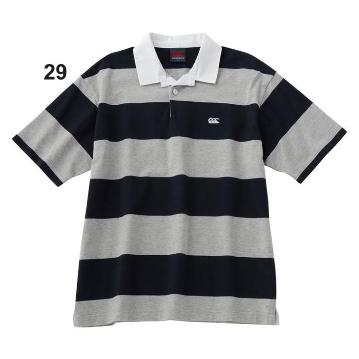 ラガーシャツ 半袖 メンズ レディース ポロシャツ カンタベリー Canterbury 4インチストライプ ラグビージャージ スポーツ カジュアル Ra A Apworld 通販 Paypayモール