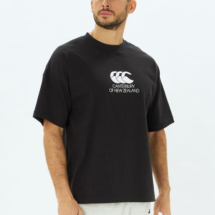レア✨カンタベリー社 オールブラックス 半袖ラガーシャツ 黒 NZ製【S】 カンタベリー（Canterbury） 半袖 シャツ メンズ ユニセックス ヘビー