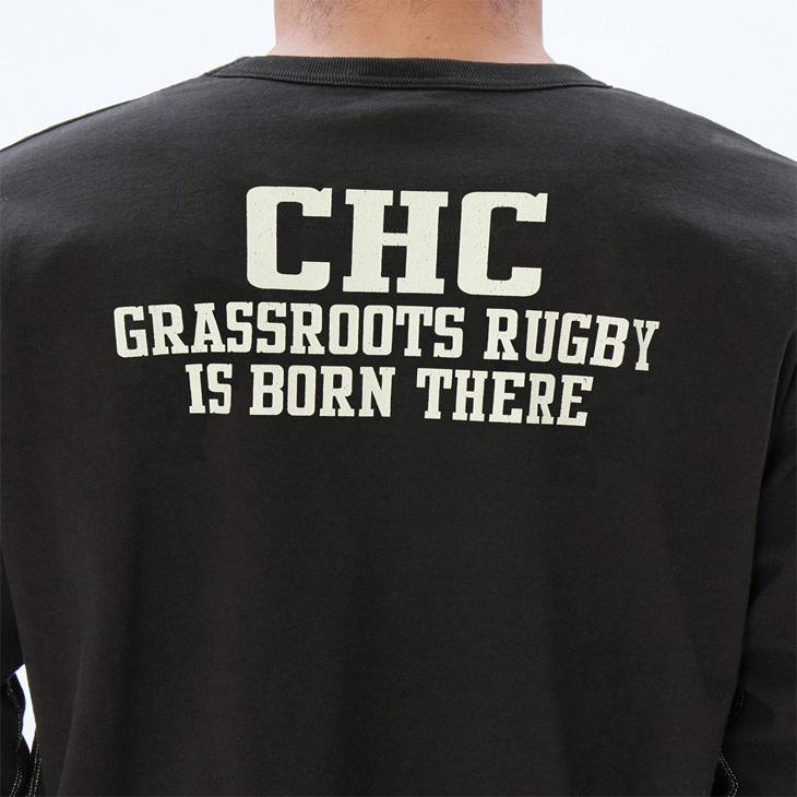 カンタベリー 長袖 Tシャツ メンズ canterbury プリントT ボーダー柄