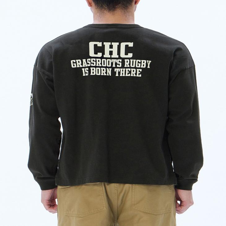 カンタベリー 長袖 Tシャツ メンズ canterbury プリントT ボーダー柄