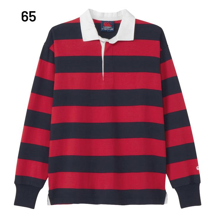 カンタベリーオブニュージーランド ラガーシャツ レッド Mサイズ カンタベリー（Canterbury） ラガーシャツ 長袖 メンズ レディース