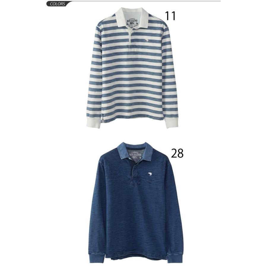 カンタベリー canterbury インディゴラガーシャツ メンズ 長袖