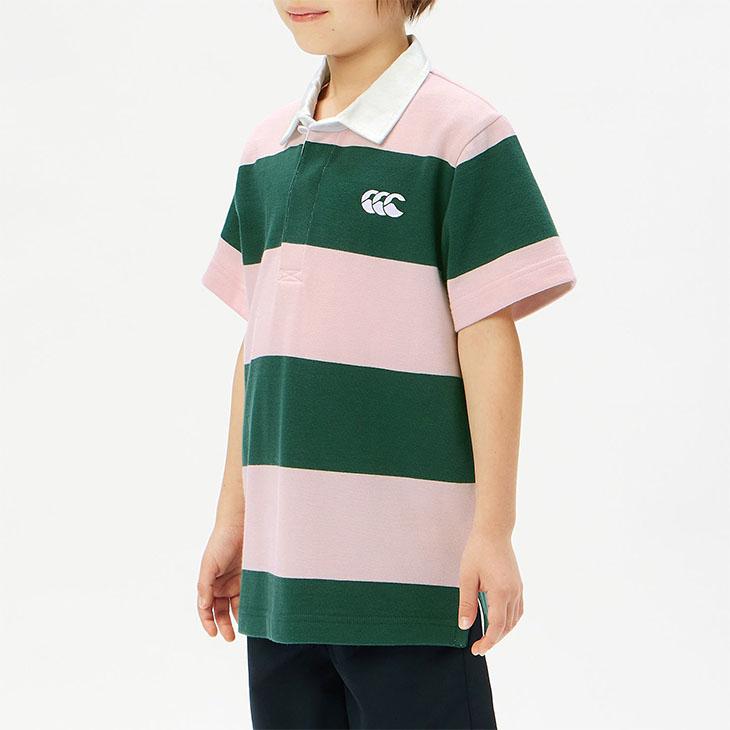 キッズ カンタベリー 半袖 ラガーシャツ 130cm 140cm 子供服