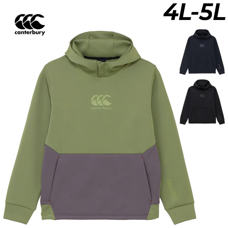 カンタベリー スウェットパーカ 長袖 4L 5L メンズ 大きいサイズ canterbury ダフテックエアーライト プルオーバーフーディー ビッグサイズ 軽量 通気性 ラグビー トレーニング スポーツウェア 男性 キングサイズ パーカー ブランド 秋冬 服 アパレル//RG425568B カンタベリー（Canterbury） スウェットパーカ 長袖 4L 5L メンズ