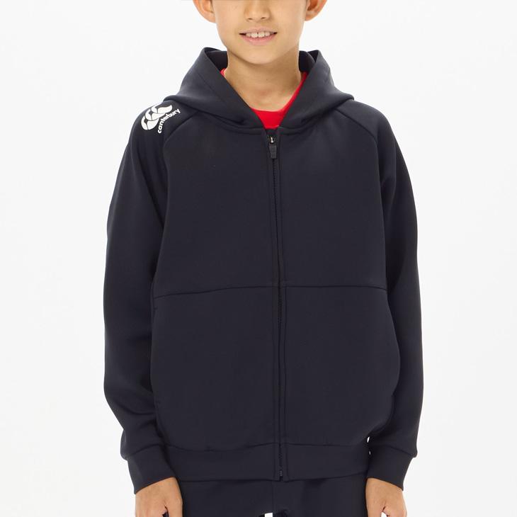 カンタベリー キッズ トレーニングジャケット 130-160cm 子供服 Canterbury ジュニア ダフテックエアーライト ジップフーディ ラグビー /RGJ44534の画像