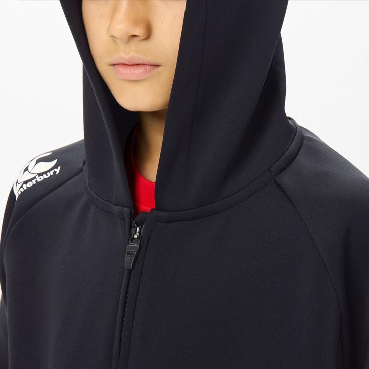カンタベリー キッズ トレーニングジャケット 130-160cm 子供服 Canterbury ジュニア ダフテックエアーライト ジップフーディ ラグビー /RGJ44534の画像
