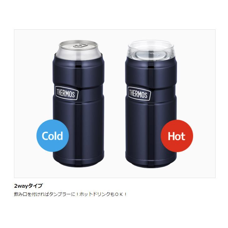 保冷缶ホルダー 500ml缶用 サーモス THERMOS 真空断熱構造 アウトドア 缶飲料 温冷 タンブラー/ROD-005｜apworld｜03