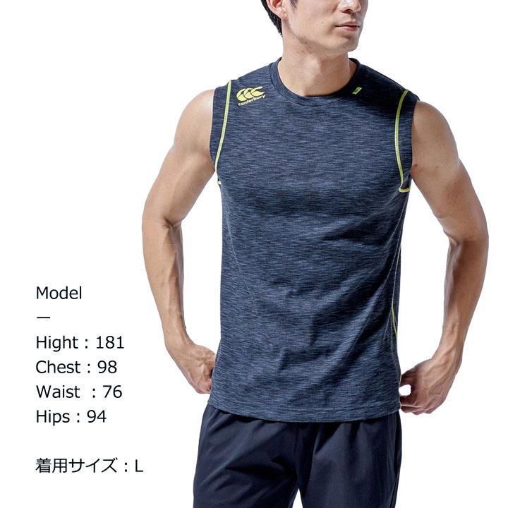 ノースリーブ Tシャツ メンズ カンタベリー canterbury ラグビー