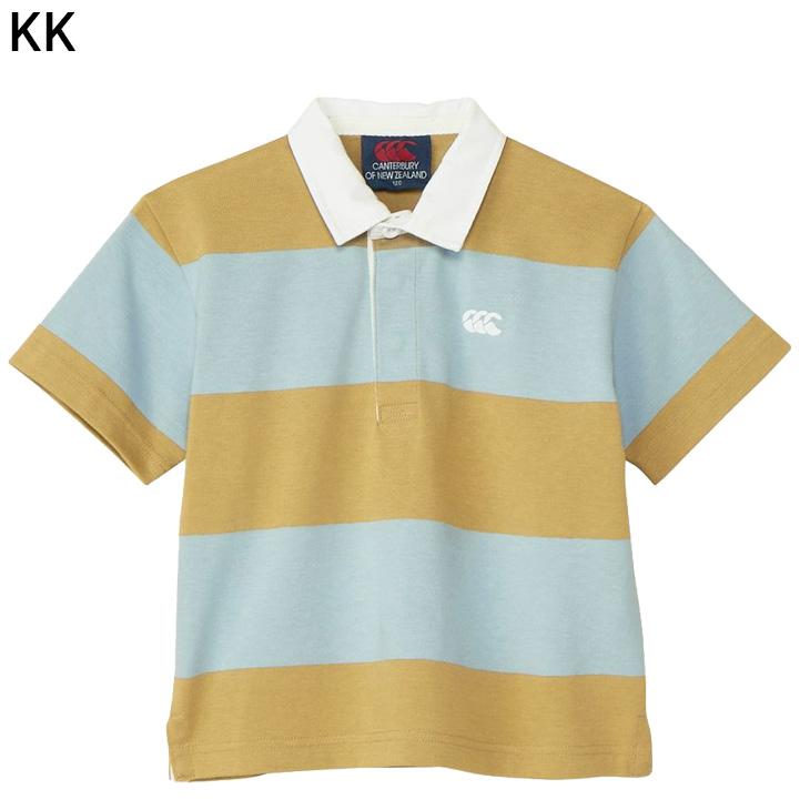 キッズ カンタベリー 半袖 ラガーシャツ 100cm 120cm 140cm 子供服