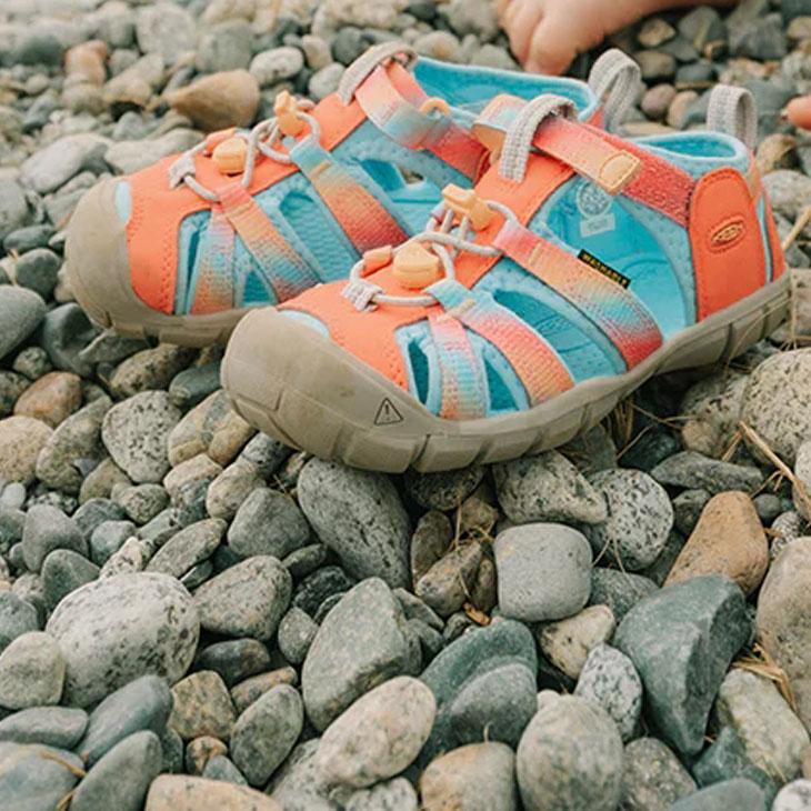 ※ konan02　スキー3点セット117㎝ジュニア靴20㎝ KEEN（キーン） ジュニアサンダル シューズ 20-23.5cm KEEN SEACAMP 2