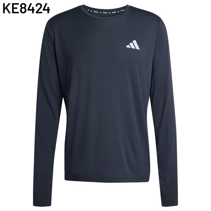 アディダス 長袖 Tシャツ メンズ adidas Run Ess LS M ランニングウェア サムホール付き ロンT レギュラー丈 ジョギング マラソン 陸上 トレーニング /SH272 | adidas | 01