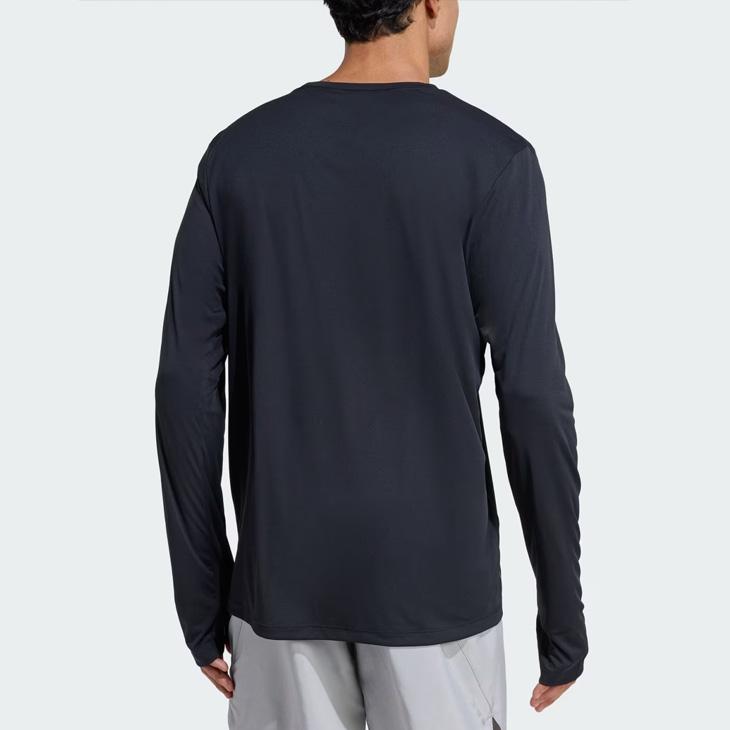 アディダス 長袖 Tシャツ メンズ adidas Run Ess LS M ランニングウェア サムホール付き ロンT レギュラー丈 ジョギング マラソン 陸上 トレーニング /SH272 | adidas | 04