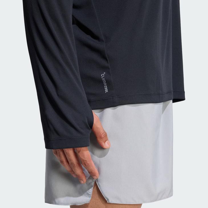 アディダス 長袖 Tシャツ メンズ adidas Run Ess LS M ランニングウェア サムホール付き ロンT レギュラー丈 ジョギング マラソン 陸上 トレーニング /SH272 | adidas | 05