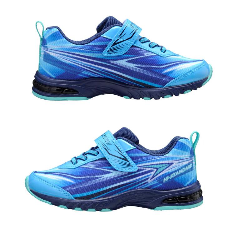 瞬足 キッズ ジュニア スニーカー 男の子 2E幅 16-23cm 子供靴